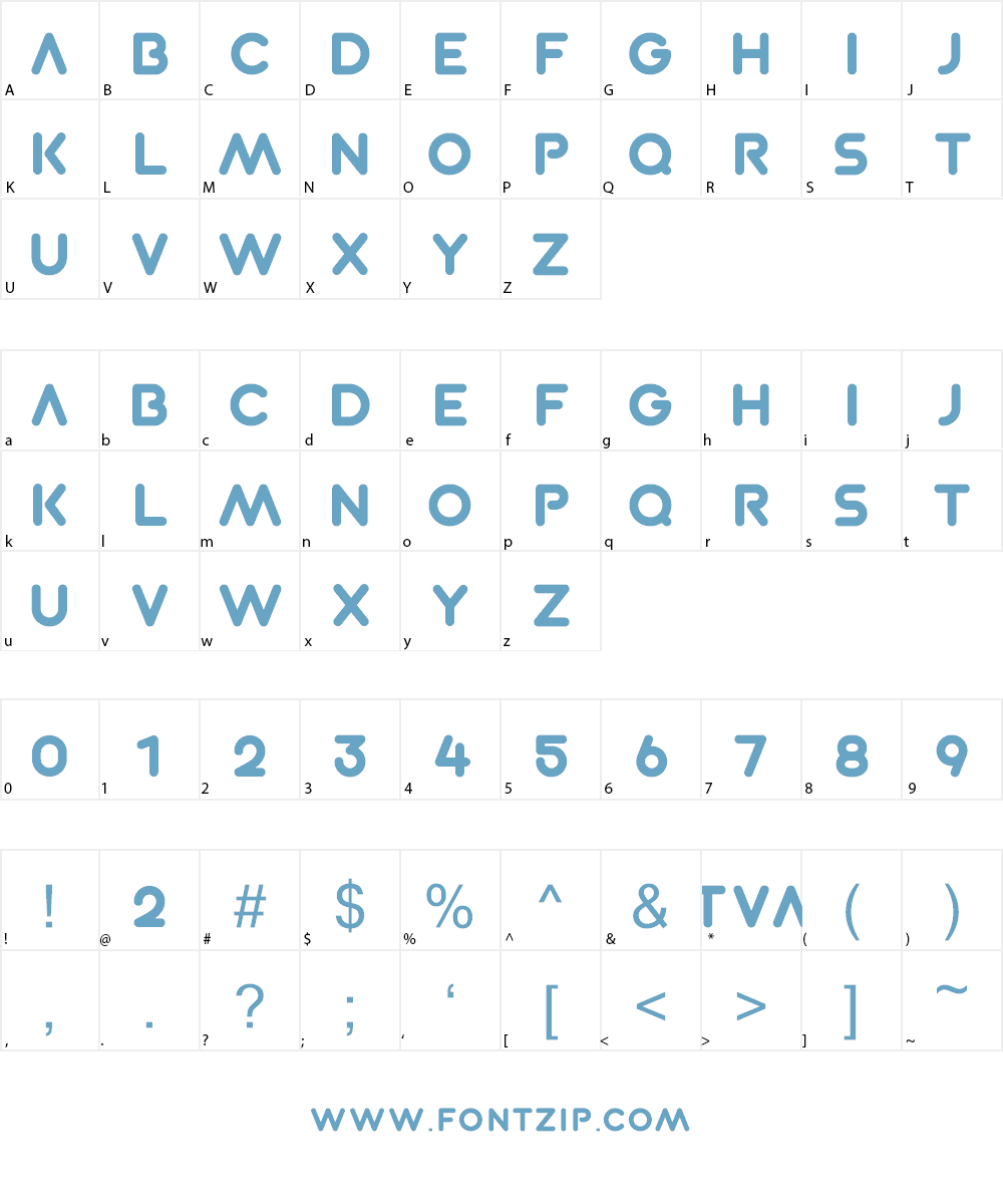 TVA 2012 Font Character